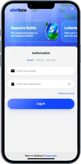 Реєстрація в казино Slottica