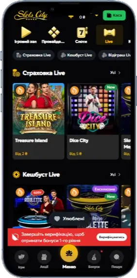 Live casino Slots City