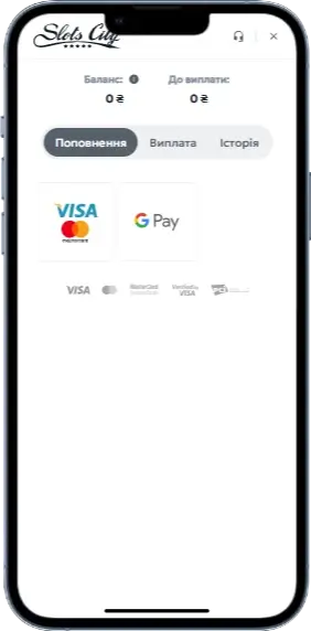 Slots City пополнение