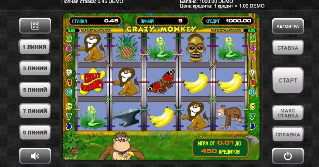 Дизайн Crazy Monkey