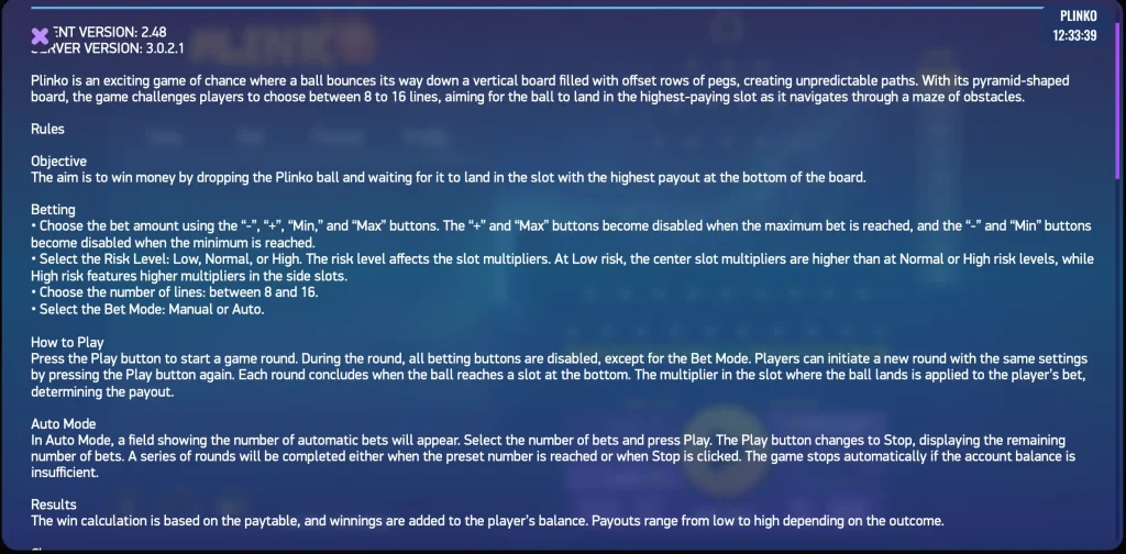 Як грати в Plinko?